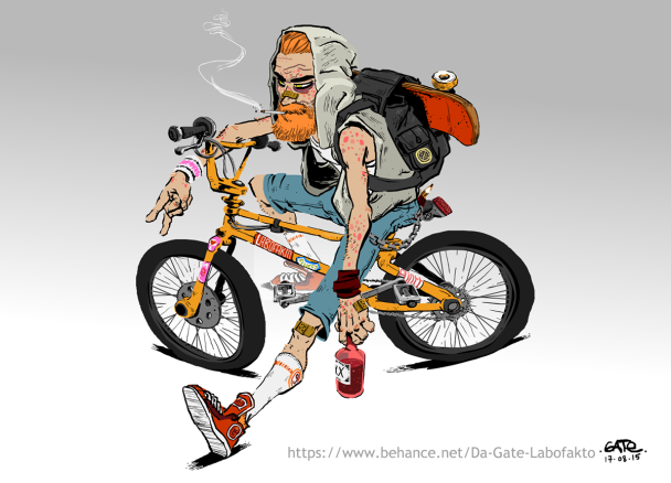 Rad BMX Illustration by Gaëtan Gate